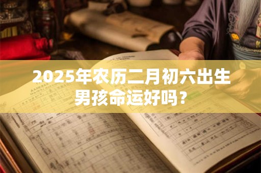 2025年农历二月初六出生男孩命运好吗？
