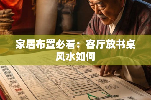 家居布置必看：客厅放书桌风水如何