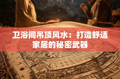 卫浴间吊顶风水：打造舒适家居的秘密武器