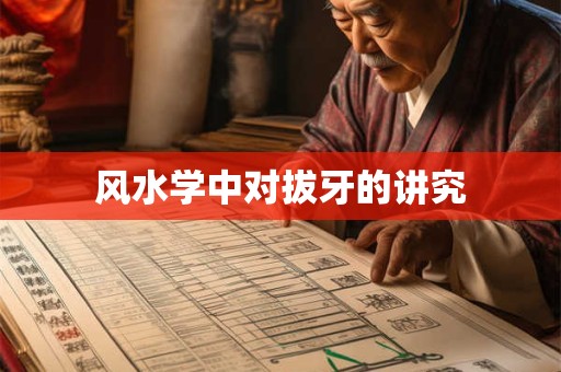 风水学中对拔牙的讲究