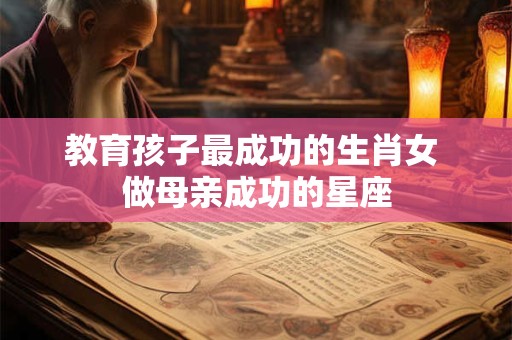 教育孩子最成功的生肖女 做母亲成功的星座