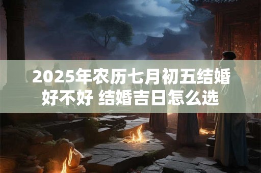 2025年农历七月初五结婚好不好 结婚吉日怎么选