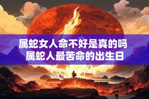 属蛇女人命不好是真的吗 属蛇人最苦命的出生日