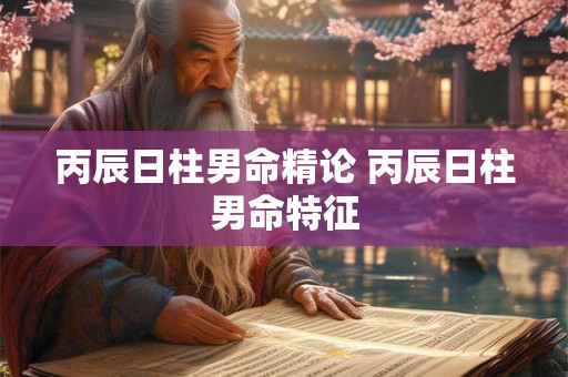 丙辰日柱男命精论 丙辰日柱男命特征