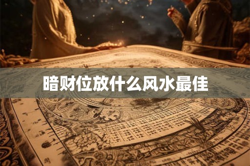 暗财位放什么风水最佳