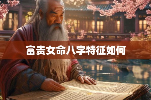 富贵女命八字特征如何