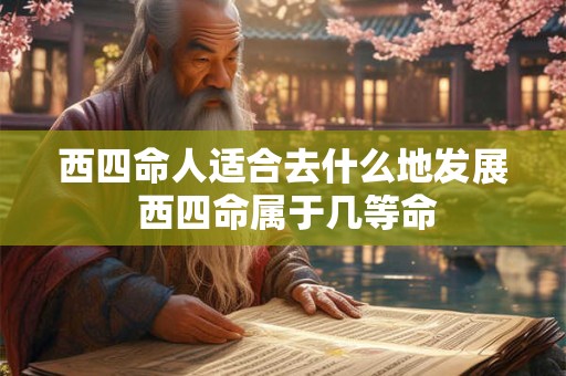 西四命人适合去什么地发展 西四命属于几等命
