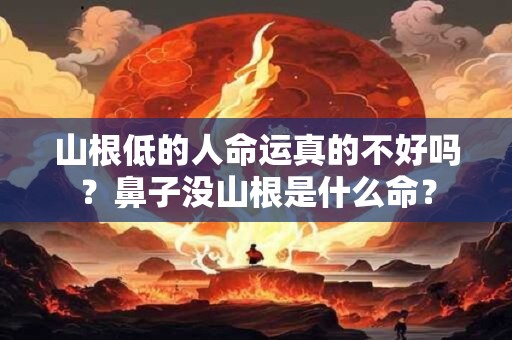 山根低的人命运真的不好吗？鼻子没山根是什么命？
