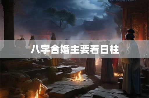 八字合婚主要看日柱