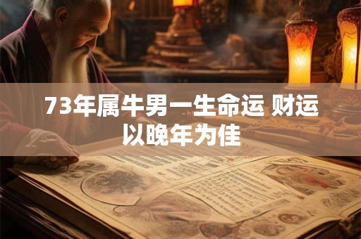 73年属牛男一生命运 财运以晚年为佳 73年属牛男一生命运 财运以晚年为佳