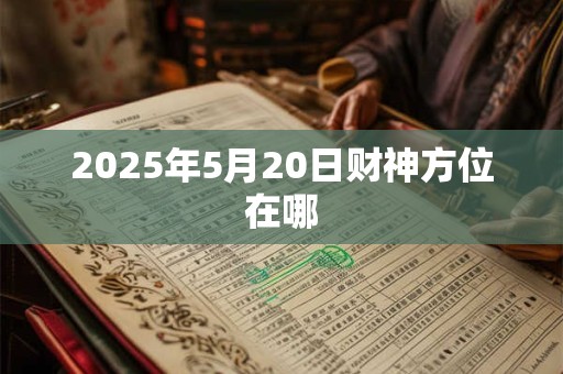 2025年5月20日财神方位在哪