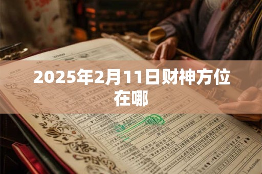 2025年2月11日财神方位在哪