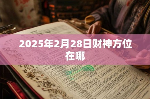 2025年2月28日财神方位在哪