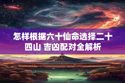 怎样根据六十仙命选择二十四山 吉凶配对全解析