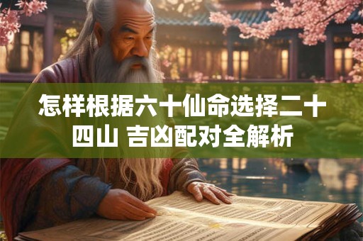 怎样根据六十仙命选择二十四山 吉凶配对全解析