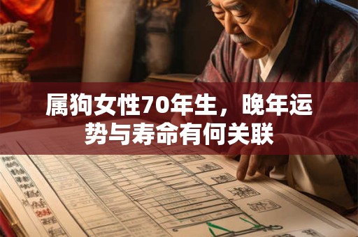 属狗女性70年生，晚年运势与寿命有何关联