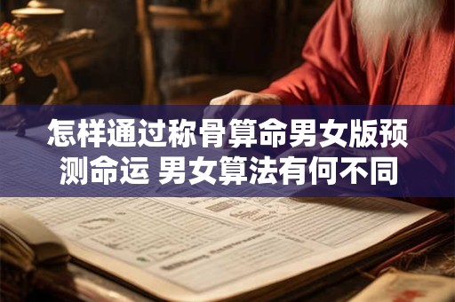 怎样通过称骨算命男女版预测命运 男女算法有何不同