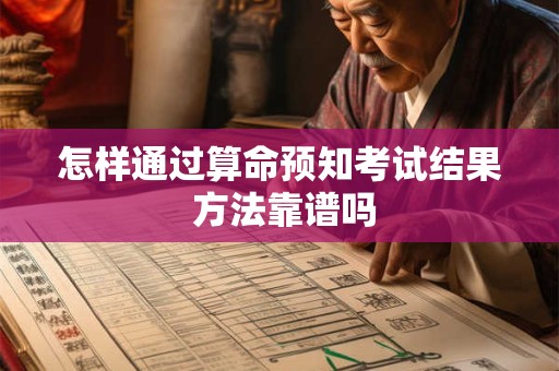 怎样通过算命预知考试结果 方法靠谱吗