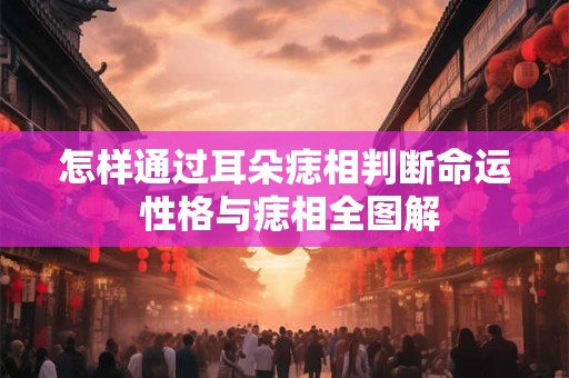 怎样通过耳朵痣相判断命运 性格与痣相全图解