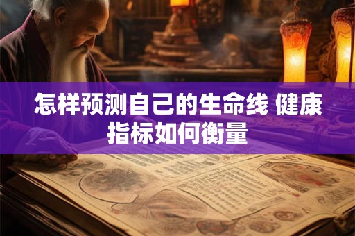 详细阅读:怎样预测自己的生命线 健康指标如何衡量 怎样预测自己的生命线 健康指标如何衡量