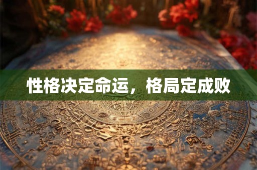 性格决定命运，格局定成败