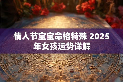 情人节宝宝命格特殊 2025年女孩运势详解