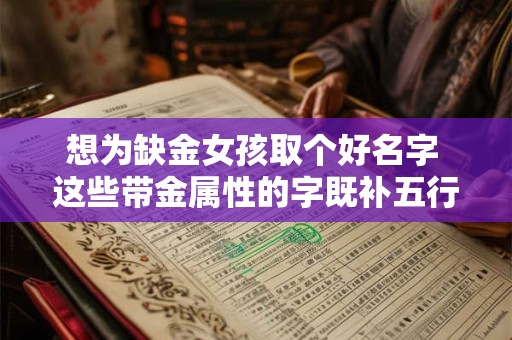 想为缺金女孩取个好名字 这些带金属性的字既补五行又显气质