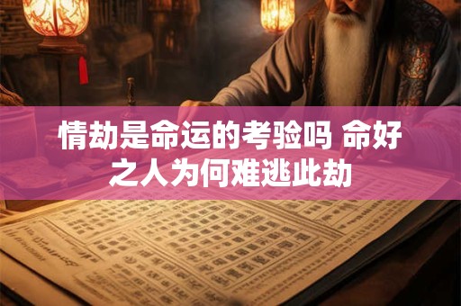 情劫是命运的考验吗 命好之人为何难逃此劫