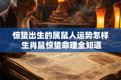 惊蛰出生的属鼠人运势怎样 生肖鼠惊蛰命理全知道