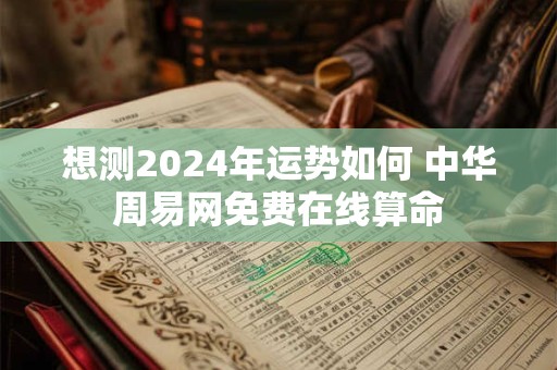 想测2024年运势如何 中华周易网免费在线算命
