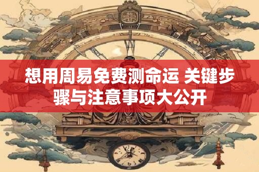 想用周易免费测命运 关键步骤与注意事项大公开