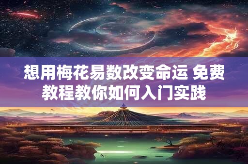 想用梅花易数改变命运 免费教程教你如何入门实践