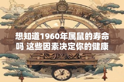 想知道1960年属鼠的寿命吗 这些因素决定你的健康