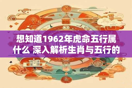想知道1962年虎命五行属什么 深入解析生肖与五行的关系