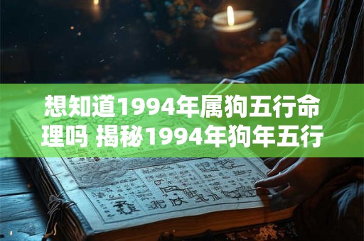 想知道1994年属狗五行命理吗 揭秘1994年狗年五行属性