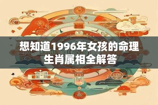 想知道1996年女孩的命理 生肖属相全解答