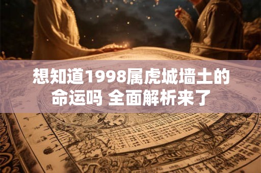 想知道1998属虎城墙土的命运吗 全面解析来了
