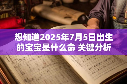 想知道2025年7月5日出生的宝宝是什么命 关键分析