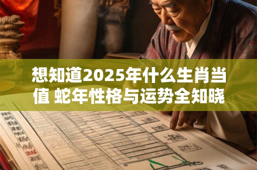 想知道2025年什么生肖当值 蛇年性格与运势全知晓