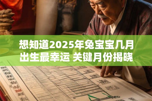 想知道2025年兔宝宝几月出生最幸运 关键月份揭晓