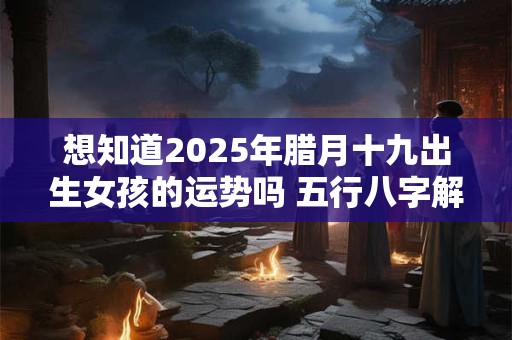 想知道2025年腊月十九出生女孩的运势吗 五行八字解析全知道
