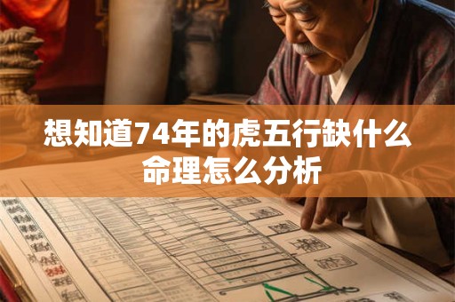 想知道74年的虎五行缺什么 命理怎么分析