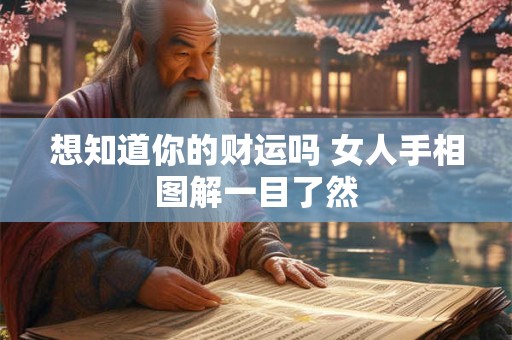 想知道你的财运吗 女人手相图解一目了然