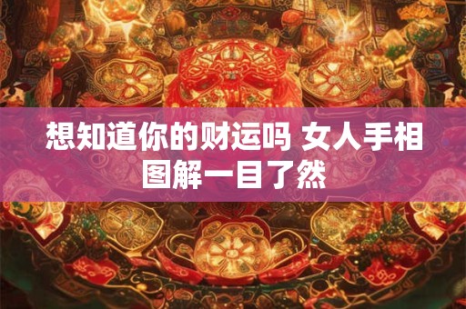 想知道你的财运吗 女人手相图解一目了然