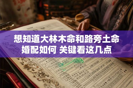 想知道大林木命和路旁土命婚配如何 关键看这几点