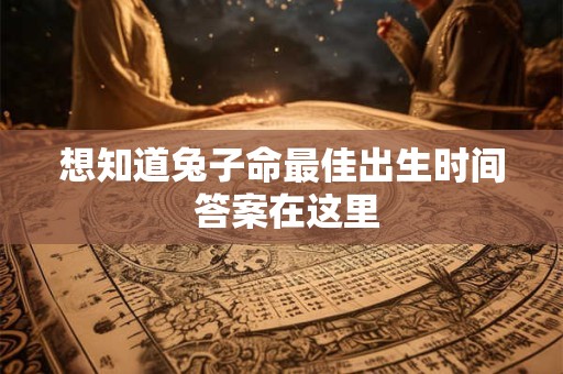 想知道兔子命最佳出生时间 答案在这里