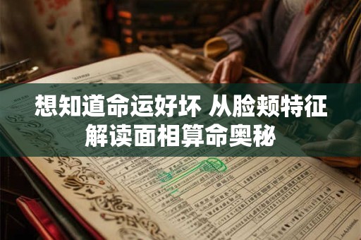 想知道命运好坏 从脸颊特征解读面相算命奥秘
