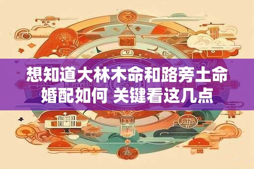想知道大林木命和路旁土命婚配如何 关键看这几点
