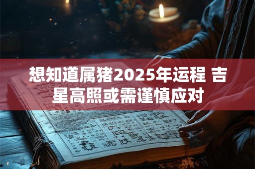 想知道属猪2025年运程 吉星高照或需谨慎应对