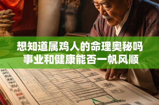 想知道属鸡人的命理奥秘吗 事业和健康能否一帆风顺